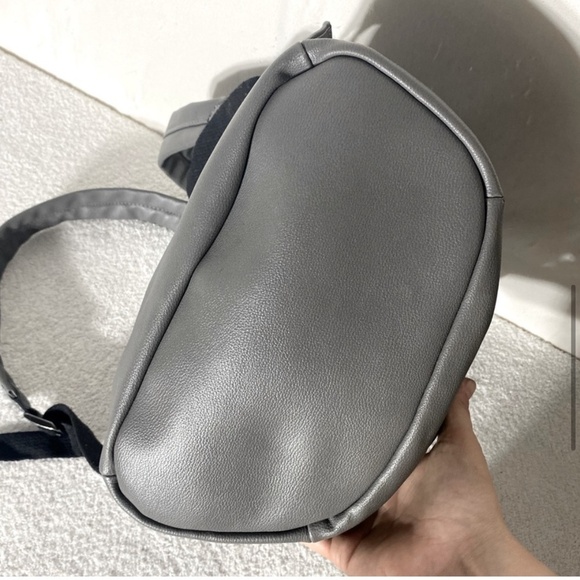 5/$25 Seven Days Grey Vegan (Faux) Leather Backpack - Picture 9 of 14